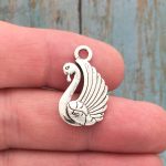 silver swan charm