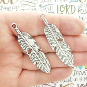 feather charms bulk