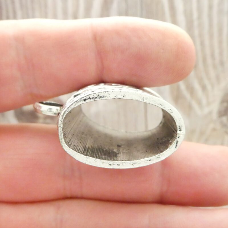 1 Silver Jewelry Bails Extra Large 38x40mm by TIJC SP0855 - Image 3