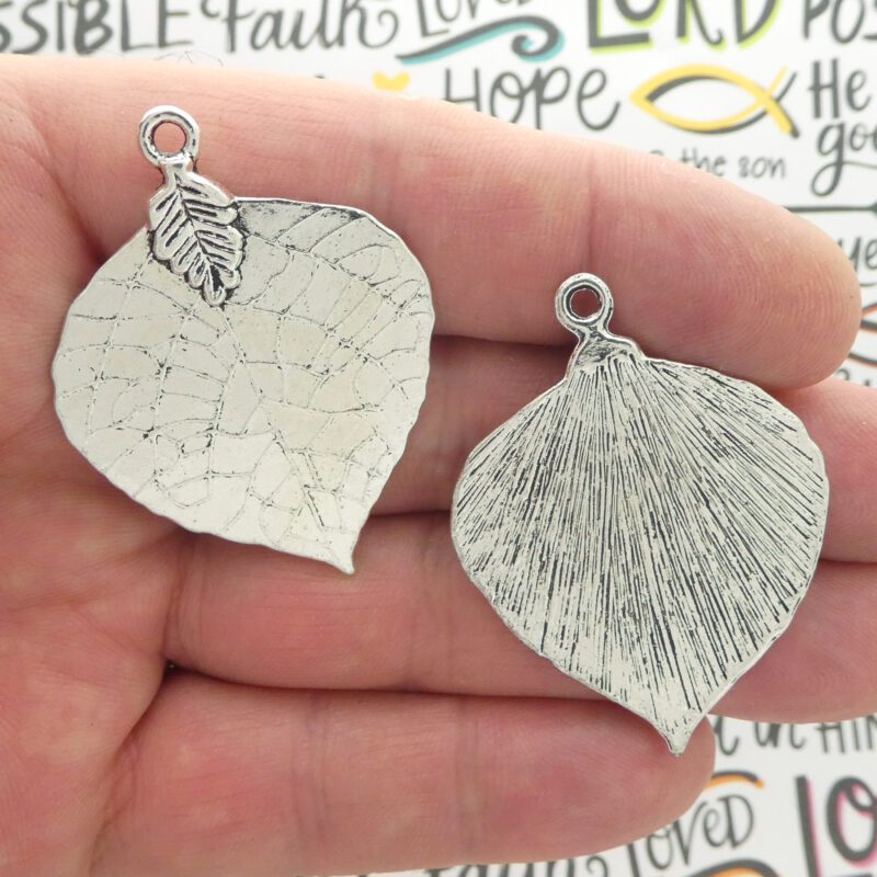 aspin leaf charms for jewelry making