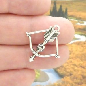 bow and arrow charms for jewelry making