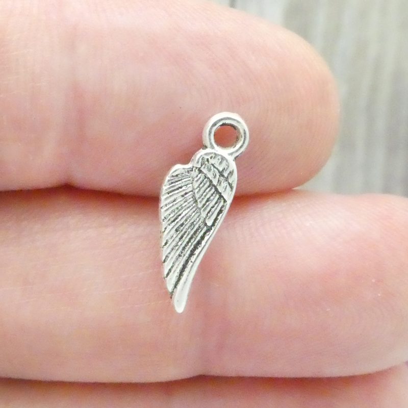 small angel wing charm