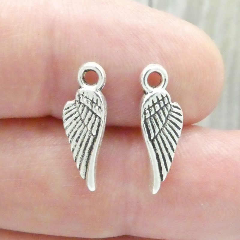 angel wing charm for jewelry making