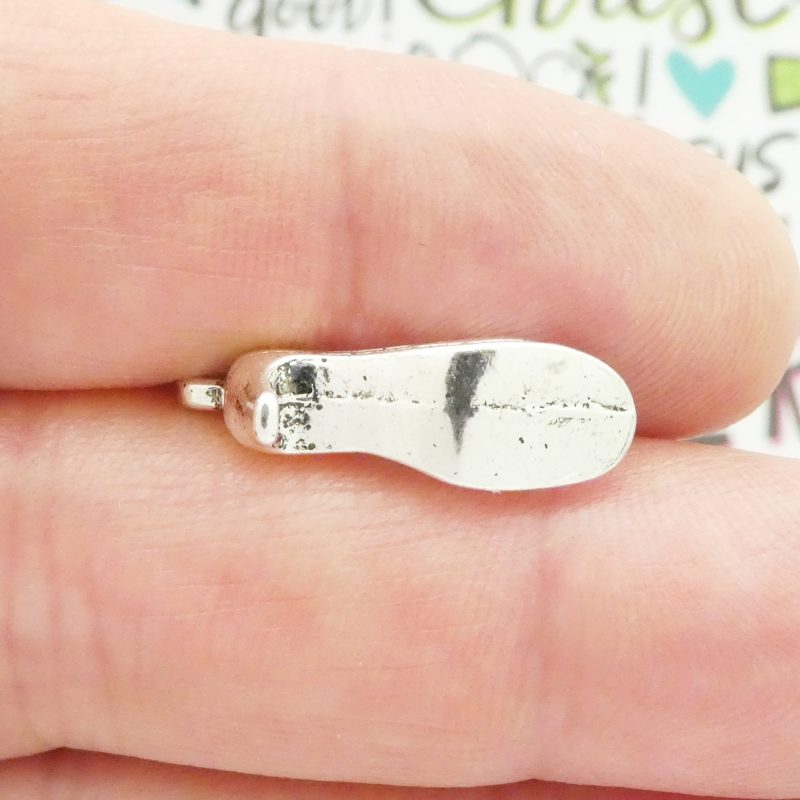 8 High Heel Shoe Charm Silver 13x23mm by TIJC SP0872 - Image 5