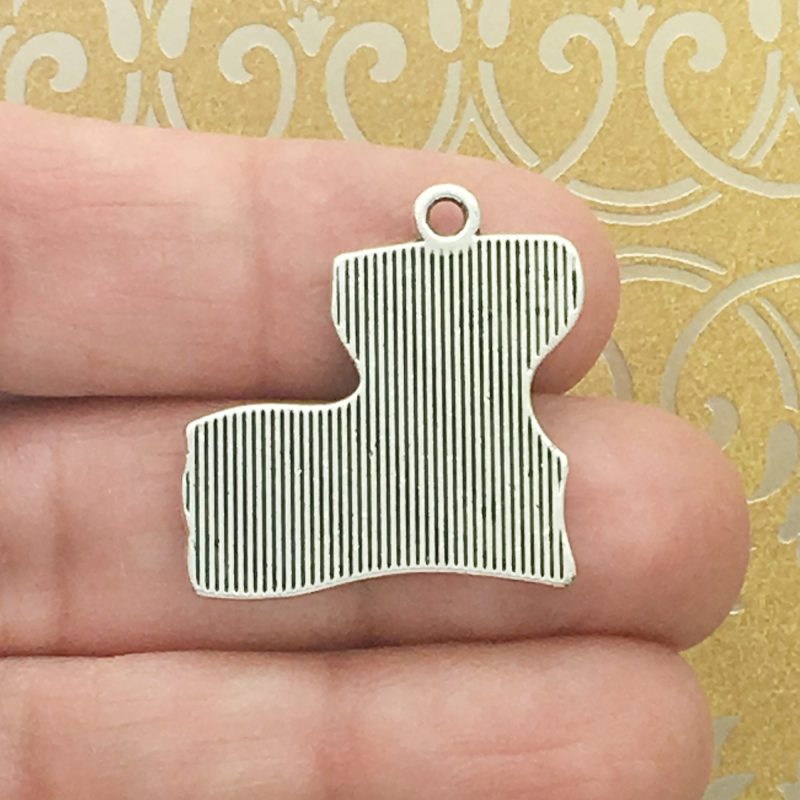 BULK 20 Louisiana Charms Silver by TIJC SP0886B - Image 2