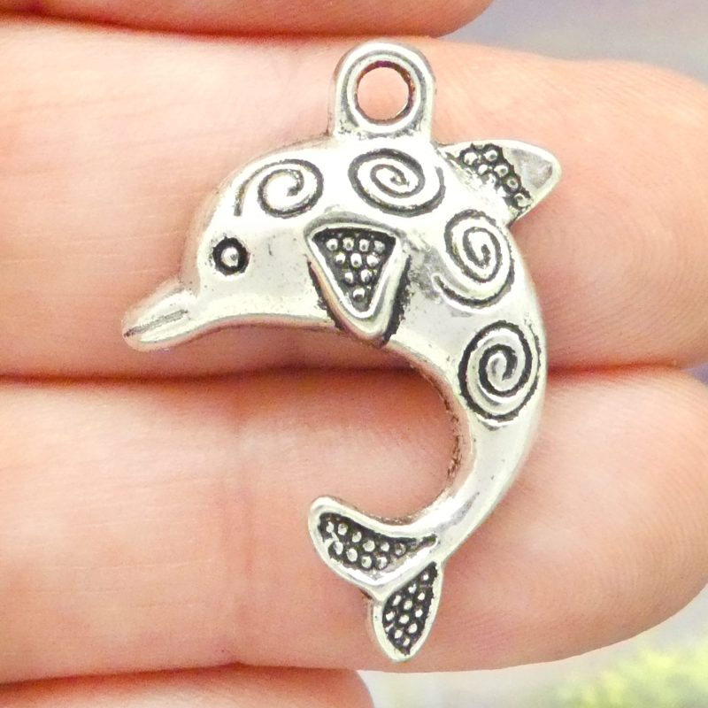 Silver Dolphin Charm