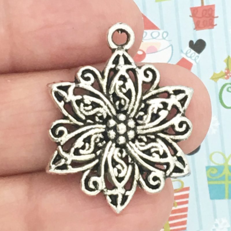 poinsettia charm