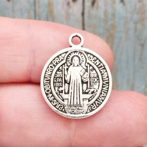5 Silver St Benedict Charm Medal by TIJC SP0917