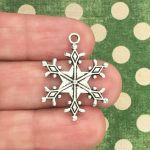 5 Silver Snowflake Charm Pendant by TIJC SP0924