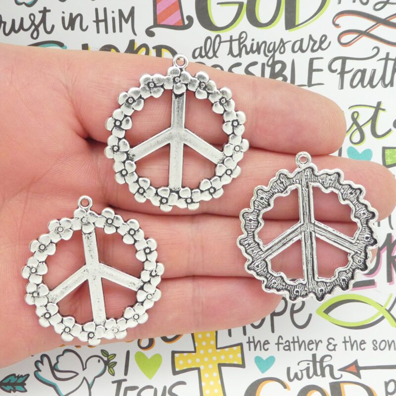 peace sign charms bulk