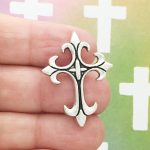 Silver Cross Charm