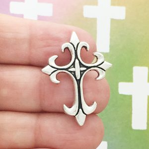 Silver Cross Charm