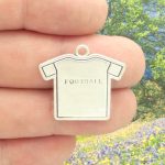 Silver Football Charm