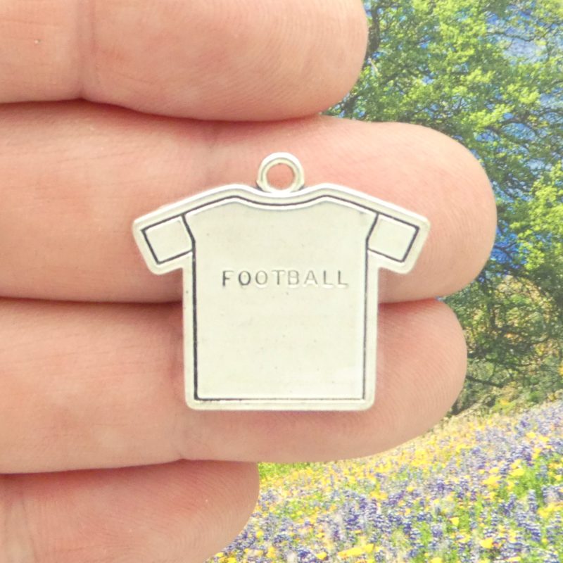 Silver Football Charm