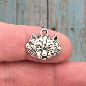 cat head charm