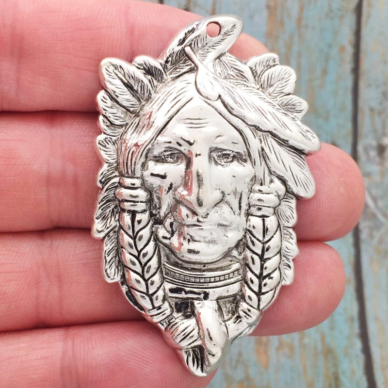 Indian Chief Head Pendant