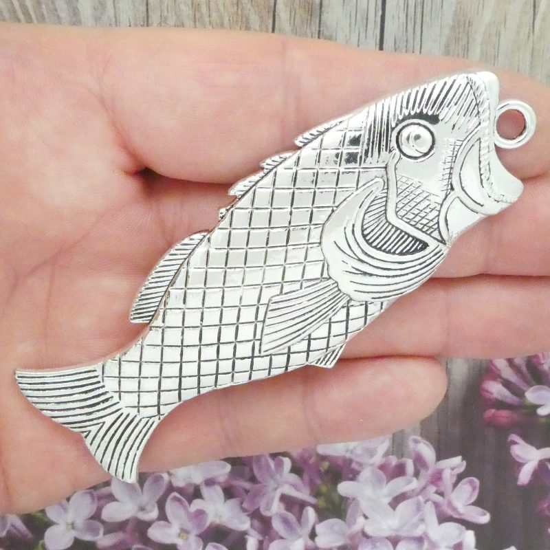 fish pendants silver