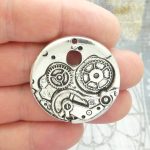 steampunk watch charm