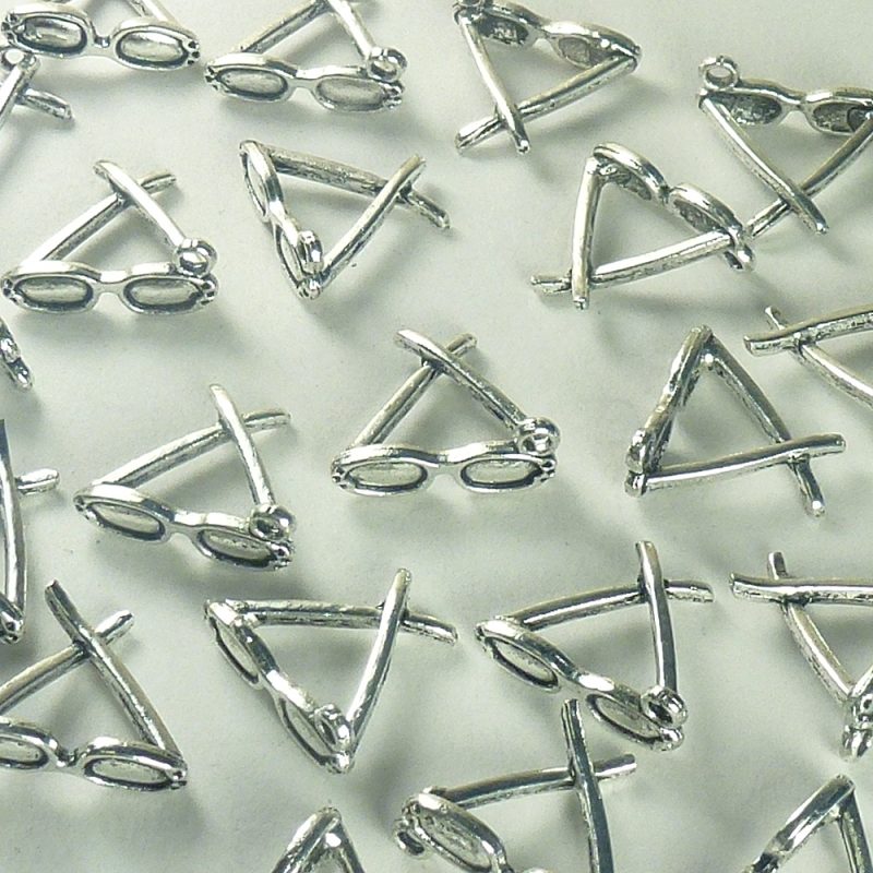 BULK 20 Sunglasses Charm Silver 8x18mm by TIJC SP1009B - Image 2