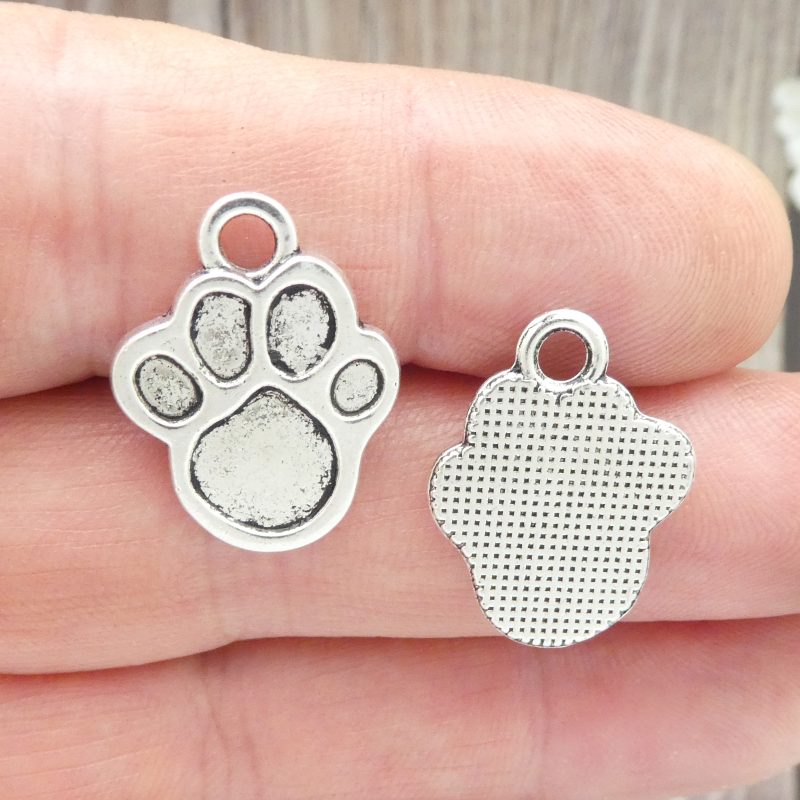 Paw Print Charms Bulk