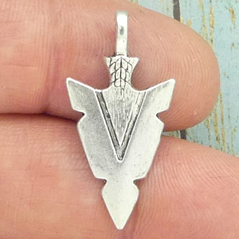 silver arrowhead charm