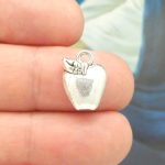 Silver Apple Charm