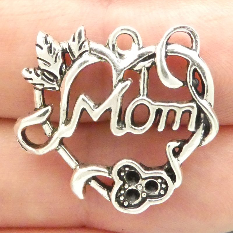 heart mom charm