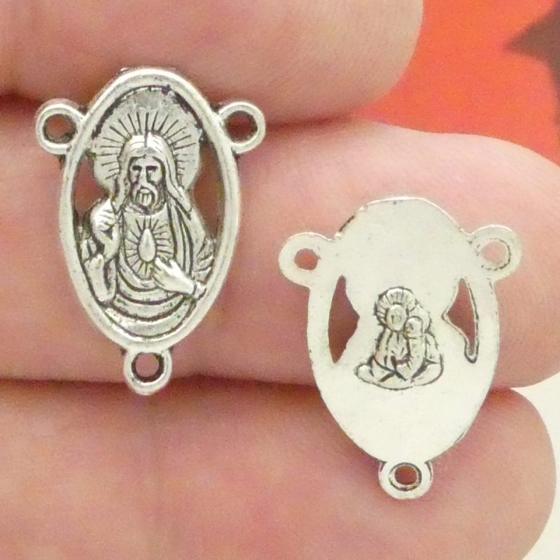 Sacred Heart of Jesus rosary centerpieces
