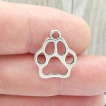 Silver Paw Charm