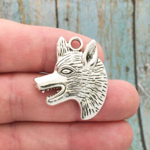 wolf head charm bulk