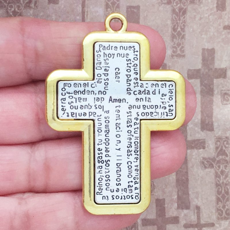 prayer cross pendant