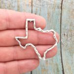 silver texas pendants for jewelry making