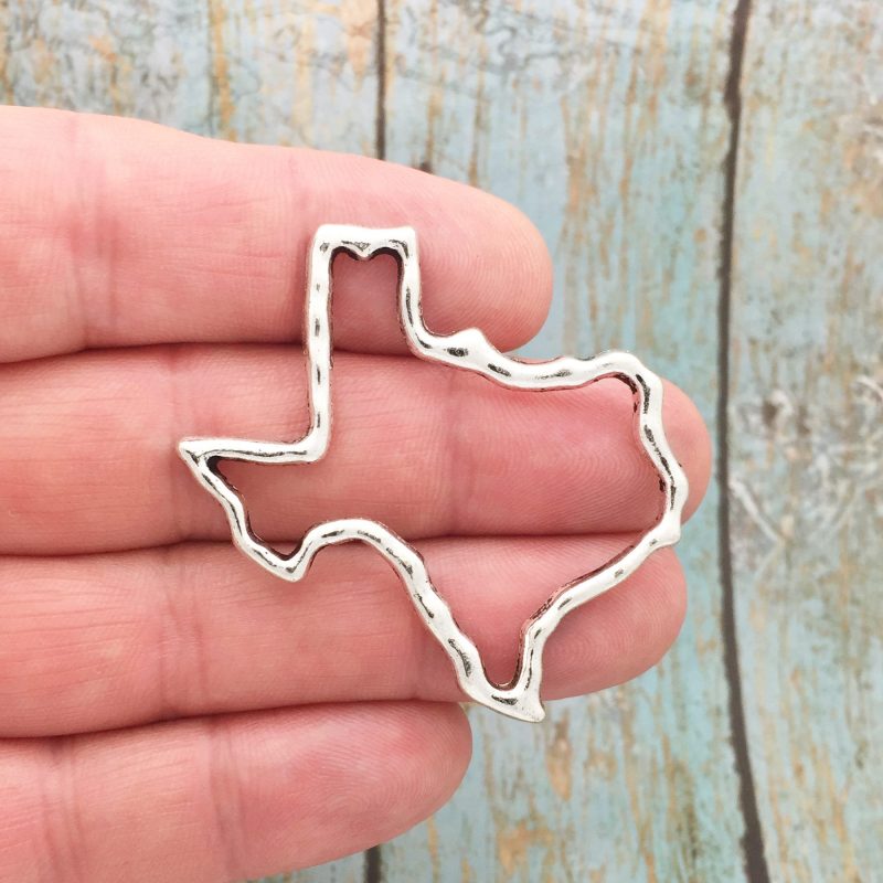 silver texas pendants for jewelry making