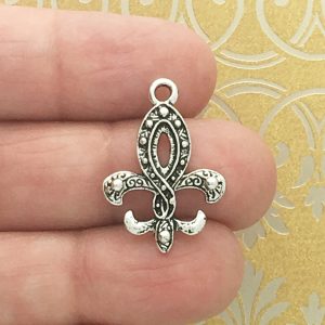 Silver Fleur de Lis Charm