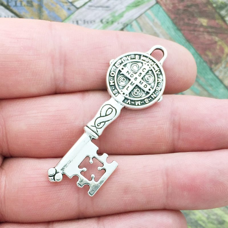 St Benedict key charm