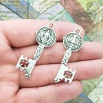 St Benedict key charms bulk
