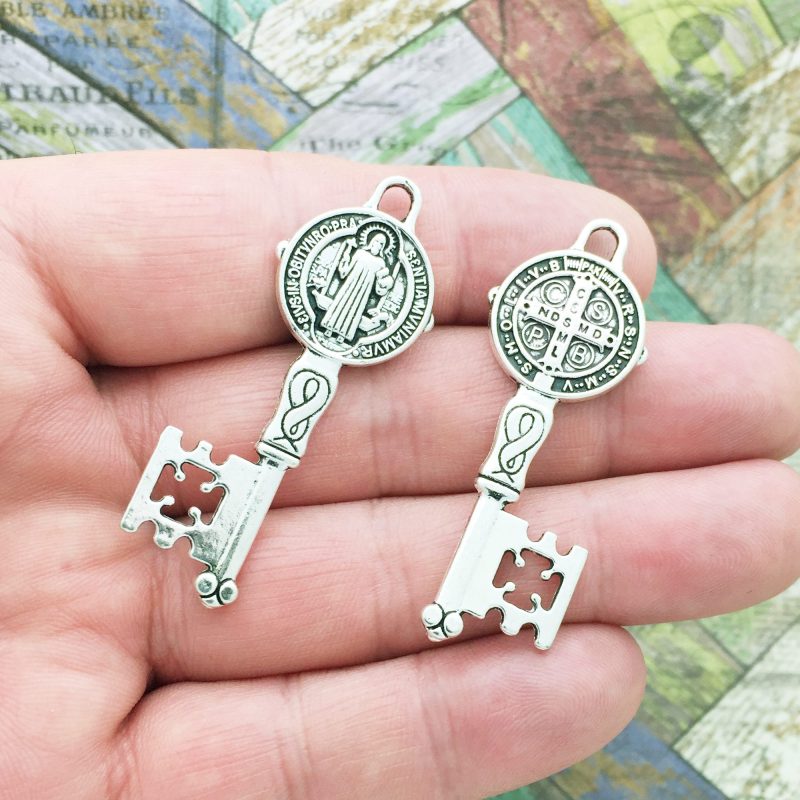 St Benedict key charms bulk