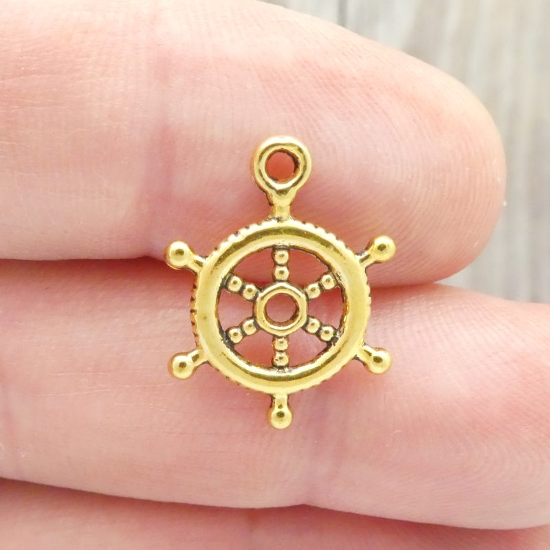 Ship Wheel Charm
