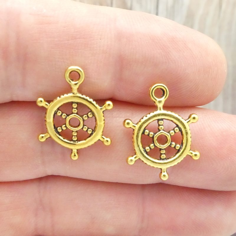 Ship Wheel Charms Wholesale