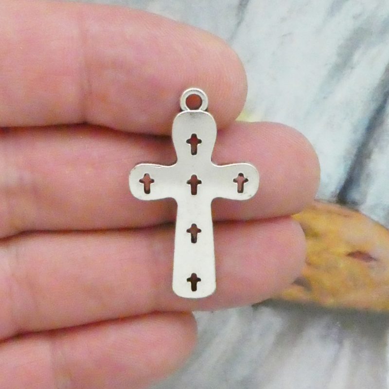 Cutout Cross Charm