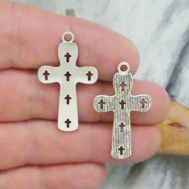 Cutout Cross Charms Bulk
