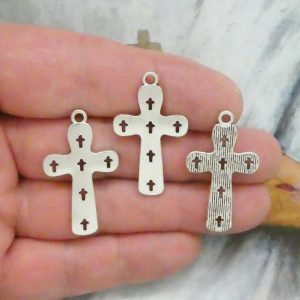 Cutout Cross Charms Wholesale