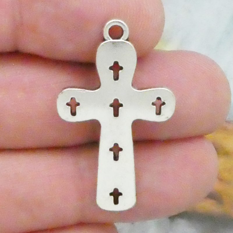 Cutout Cross Charms for Jewelry Making