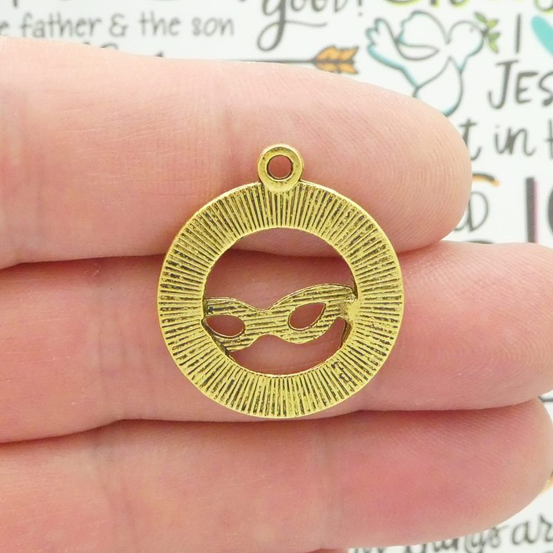 5 Gold New Orleans Charms Pendant 28x24mm by TIJC SP1120 - Image 5