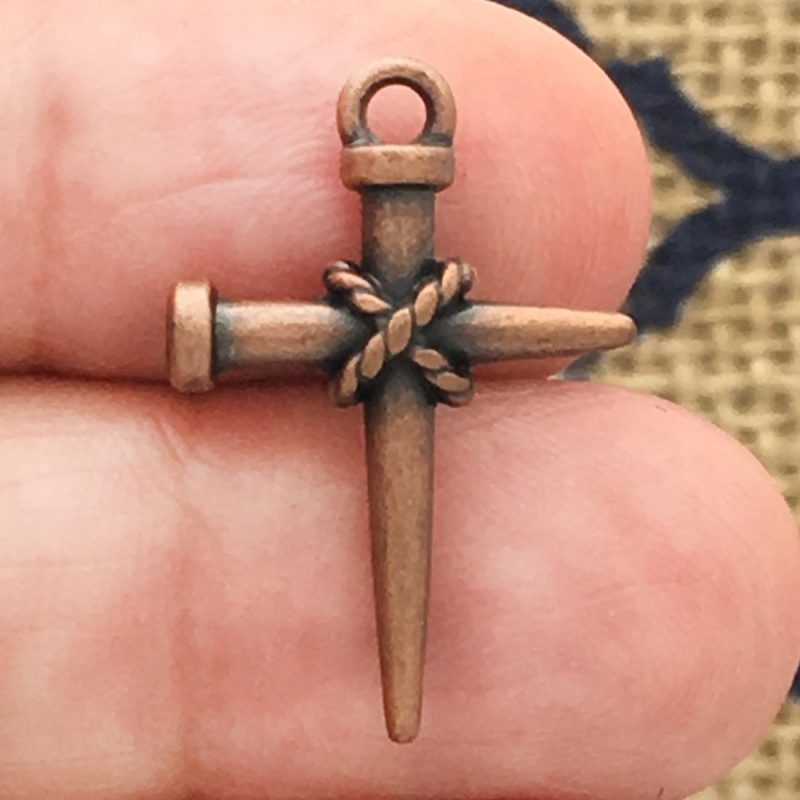 nail cross charms wholesale