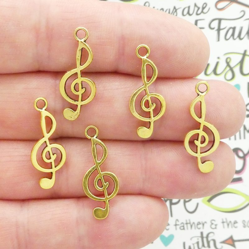 Treble Clef Charms for Jewelry Making
