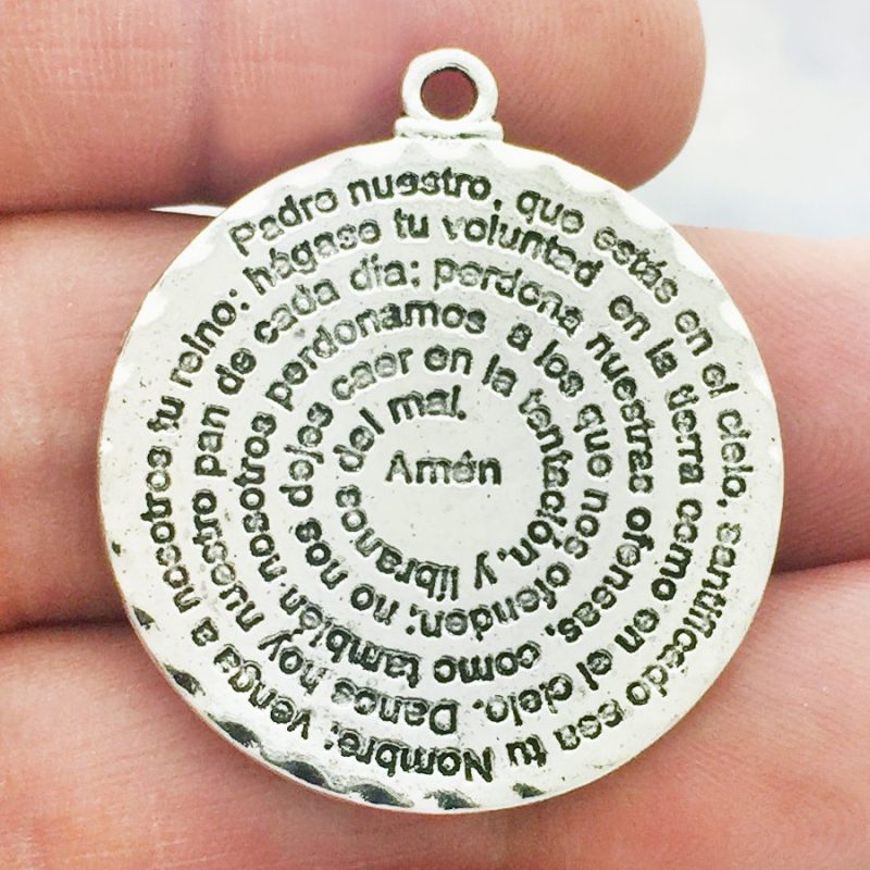 Spanish Lord's prayer medals bulk