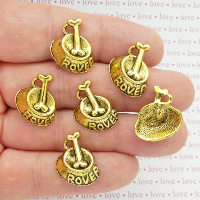 Dog Bowl Charms Bulk