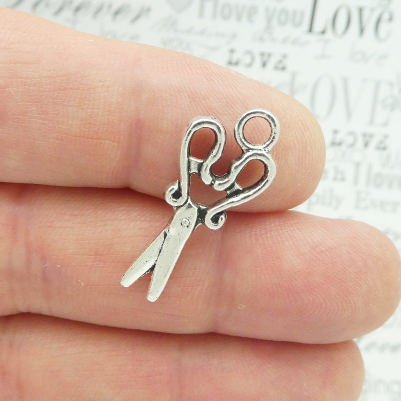 Silver Scissors Charm