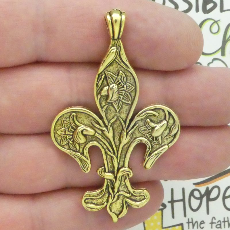 Gold Fleur De Lis Charm